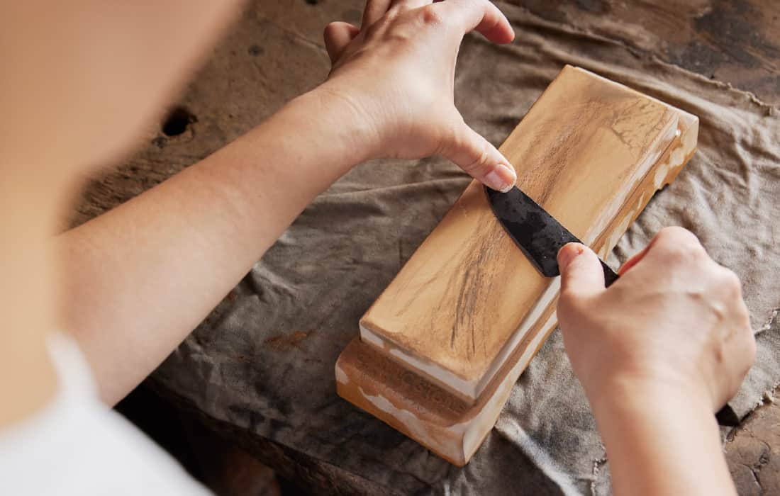 鍛冶屋体験の様子